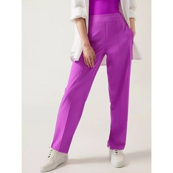 Athleta Pants - Athleta Womens Vienna Slim Pants Jazy Purple Casual Size 4 EUC